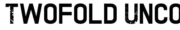Twofold Uncomplete Design font preview